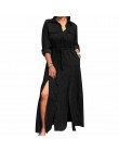 2020 ZANZEA kobiety długie koszule sukienka urząd Lady sukienki do pracy Casual jednolita, z kołnierzykiem Vestidos bawełniana t