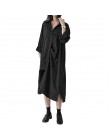 2020 ZANZEA kobiety długie koszule sukienka urząd Lady sukienki do pracy Casual jednolita, z kołnierzykiem Vestidos bawełniana t