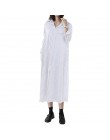 2020 ZANZEA kobiety długie koszule sukienka urząd Lady sukienki do pracy Casual jednolita, z kołnierzykiem Vestidos bawełniana t