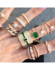 GODKI Monaco Design luksusowe oświadczenie pierścionek do noszenia warstwowego dla kobiet ślub Cubic cyrkon zaręczyny dubaj Punk