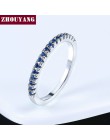 ZHOUYANG obrączka dla kobiet Man zwięzłe klasyczne Multicolor Mini cyrkonia różowe złoto kolorowy prezent biżuteria R251