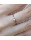ZHOUYANG pierścień dla kobiet delikatny Mini perła cienki pierścień minimalistyczny podstawowy styl światło żółte złoto kolor bi