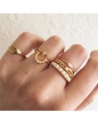 LETAPI nowe mody złoty kolor Knuckle zestaw pierścieni dla kobiet w stylu Vintage urok palec serdeczny kobiet Party biżuteria pr
