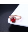 Kolor srebrny wykwintne Bijoux Fashion Square ślub i pierścionek zaręczynowy wykonane z cyrkoniami biżuteria R531 R559 R560
