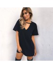 Koszulka damska sukienka 2020 Choker dekolt letnie sukienki z krótkim rękawem Casual Sexy Halter luźna sukienka Boho Beach Vesti
