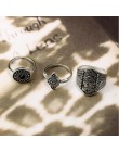 Tocona 10 sztuk/zestaw Bohemia Antique srebrna strzała liść rzeźbione pierścienie zestawy Rhinestone Knuckle pierścienie dla kob
