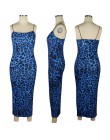 HAOYUAN Sexy Cheetah wzór w cętki Midi sukienka kobiety ubrania Plus rozmiar Vestido elegancki pasek Spaghetti Bodycon sukienki 