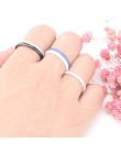 Kolorowe pierścienie ceramiczne 2mm dla kobiet gładkie różowe czarne niebieskie białe fioletowe pierścionki elegancki top Qualit