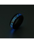 Żółte świecące świecące smocze pierścienie mężczyźni ze stali nierdzewnej świecące w ciemności fluorescencyjny pierścień kobiety