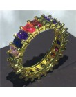 Handmade Eternity pierścień przyrzeczenia 925 srebro AAAA cz obrączka obrączki dla kobiet mężczyzn Finger Party biżuteria