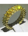 Handmade Eternity pierścień przyrzeczenia 925 srebro AAAA cz obrączka obrączki dla kobiet mężczyzn Finger Party biżuteria