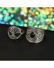 Tocona 14 sztuk/zestaw Vintage Antique srebrny pierścień dla kobiet Rose słonecznik Liftree krzyż geometryczna biżuteria bohema 