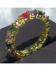 Handmade Eternity pierścień przyrzeczenia 925 srebro AAAA cz obrączka obrączki dla kobiet mężczyzn Finger Party biżuteria