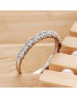 Stracić pieniądze promocja romantyczna wieczna miłość shiny cyrkon 925 sterling silver ladies'finger pierścionki dla kobiet biżu