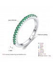 2018 nowych moda Multicolor Zirconia Party kobiety pierścionek zaręczynowy z srebrny kolor kryształu obrączki dla pani biżuteria