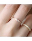 ZHOUYANG pierścień dla kobiet Lady Mini cyrkonia Ring Finger jasny złoty kolor/srebrny kolor biżuteria KCR088