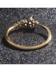 ZHOUYANG pierścień dla kobiet Lady Mini cyrkonia Ring Finger jasny złoty kolor/srebrny kolor biżuteria KCR088