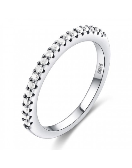 2018 nowych moda Multicolor Zirconia Party kobiety pierścionek zaręczynowy z srebrny kolor kryształu obrączki dla pani biżuteria