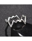 Zwięzłe Unisex Fashion niestandardowe regulowane otwarcie pierścień ze stali nierdzewnej srebrny Trendy wysokiej jakości obrączk