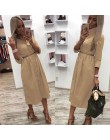 Casual Sashes linia kobiety sukienka damska z długim rękawem skręcić w dół kołnierz Fashion Party Dress jesień elegancka długa s