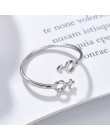 Zwięzłe Unisex Fashion niestandardowe regulowane otwarcie pierścień ze stali nierdzewnej srebrny Trendy wysokiej jakości obrączk