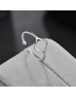 Zwięzłe Unisex Fashion niestandardowe regulowane otwarcie pierścień ze stali nierdzewnej srebrny Trendy wysokiej jakości obrączk