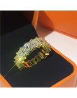 Vecalon Eternity pierścień przyrzeczenia 925 srebro 3 wiersze Pave AAAAA Cz komunikat obrączka pierścionki dla kobiet mężczyzn b