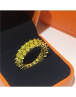 Vecalon Eternity pierścień przyrzeczenia 925 srebro 3 wiersze Pave AAAAA Cz komunikat obrączka pierścionki dla kobiet mężczyzn b