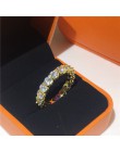 Vecalon Eternity pierścień przyrzeczenia 925 srebro 3 wiersze Pave AAAAA Cz komunikat obrączka pierścionki dla kobiet mężczyzn b
