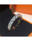 Vecalon Eternity pierścień przyrzeczenia 925 srebro 3 wiersze Pave AAAAA Cz komunikat obrączka pierścionki dla kobiet mężczyzn b