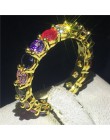 Vecalon Eternity pierścień przyrzeczenia 925 srebro 3 wiersze Pave AAAAA Cz komunikat obrączka pierścionki dla kobiet mężczyzn b