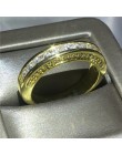 Vecalon Eternity pierścień przyrzeczenia 925 srebro 3 wiersze Pave AAAAA Cz komunikat obrączka pierścionki dla kobiet mężczyzn b