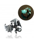 2018 Fashion Ring Dragon Luminous Rings Glow In Dark pterozaur Rings Finger Ringe złoty srebrny regulowany Man biżuteria ręczna