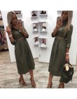 Casual Sashes linia kobiety sukienka damska z długim rękawem skręcić w dół kołnierz Fashion Party Dress jesień elegancka długa s
