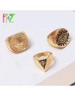 F. j4Z moda w stylu Vintage Ring Finger dla kobiet monety oczu górne pierścienie kobiece pierścionki biżuteria dziewczyny prezen