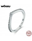 WOSTU 2019 nowy 100% 925 Sterling Silver Shimmering życzenie wieżowych palec serdeczny dla kobiet moda oryginalna biżuteria prez