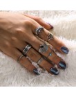 6 sztuk/zestawów Vintage ręcznie Knuckle zestaw pierścieni dla kobiet złoty kolor Metal wiosna kształt hiperbola styl moda biżut
