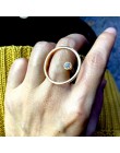 F. J4Z marka projektant palec serdeczny dla kobiet Rock okrągły koło Top pierścionki Rhinestone pierścionki damskie biżuteria an