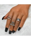 6 sztuk/zestawów Vintage ręcznie Knuckle zestaw pierścieni dla kobiet złoty kolor Metal wiosna kształt hiperbola styl moda biżut