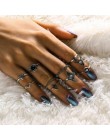 6 sztuk/zestawów Vintage ręcznie Knuckle zestaw pierścieni dla kobiet złoty kolor Metal wiosna kształt hiperbola styl moda biżut