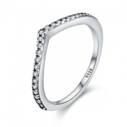 WOSTU 2019 nowy 100% 925 Sterling Silver Shimmering życzenie wieżowych palec serdeczny dla kobiet moda oryginalna biżuteria prez