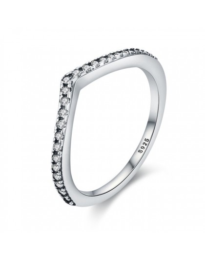 WOSTU 2019 nowy 100% 925 Sterling Silver Shimmering życzenie wieżowych palec serdeczny dla kobiet moda oryginalna biżuteria prez
