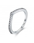 WOSTU 2019 nowy 100% 925 Sterling Silver Shimmering życzenie wieżowych palec serdeczny dla kobiet moda oryginalna biżuteria prez