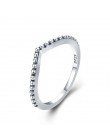 WOSTU 2019 nowy 100% 925 Sterling Silver Shimmering życzenie wieżowych palec serdeczny dla kobiet moda oryginalna biżuteria prez