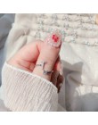 ANENJERY Dainty Micro cyrkon A-Z inicjały pierścionki dla kobiet 925 srebro nazwa pierścionki regulowany S-R400