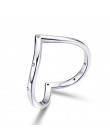 WOSTU 2019 nowy 100% 925 Sterling Silver Shimmering życzenie wieżowych palec serdeczny dla kobiet moda oryginalna biżuteria prez