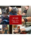 IF ME Vintage Leaf Feather wielowarstwowa skórzana bransoletka moda męska pleciona ręcznie Star Rope bransoletki i Bangles męski