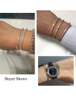 CWWZircons regulowana bransoletka typu bangle dla kobiet urzekają Bar suwak Brilliant CZ różowe złoto kolor biżuteria Pulseira F