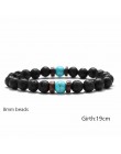 18 styl naturalny kamienny koralik bransoletka Rock Hip-Hop Rock Street kultura kolorowy kamień człowiek bransoletka moda Trendy