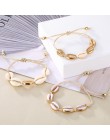 IPARAM Bohemia osłona w stylu vintage Rope Chain bransoletka kobiety plaża morze bransoletka z muszli Anklet biżuteria Party pre